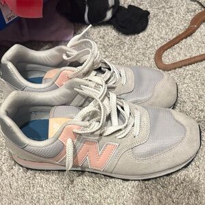New Balance Kids' Sneakers in Gray and Pink